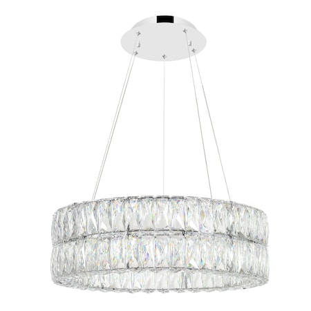Cwi Lighting Madeline LED Chandelier With Chrome Finish 1044P20-601-R-2C